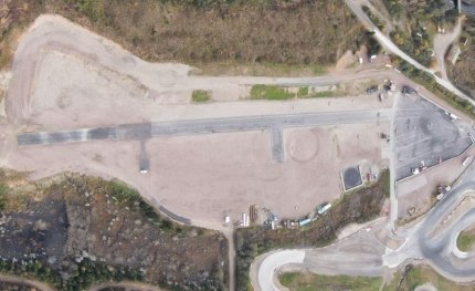 The airfield in Skien is getting a new asphalt surface