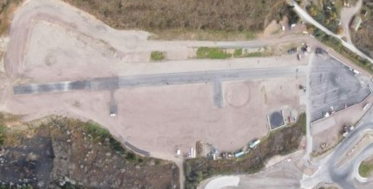 The airfield in Skien is getting a new asphalt surface