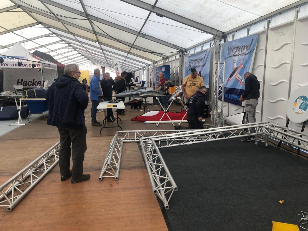 12th Sept: Set-up day of the Jet Power Trade Fair 2024