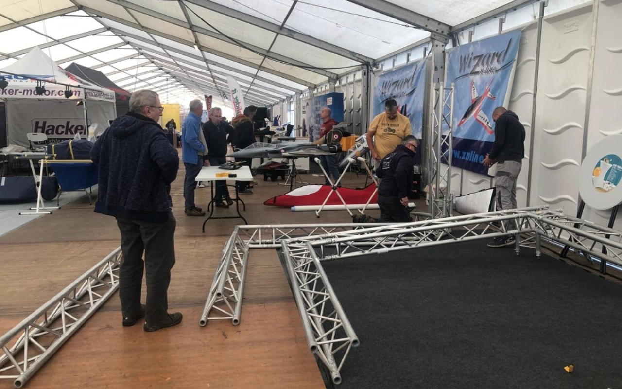 12th Sept: Set-up day of the Jet Power Trade Fair 2024