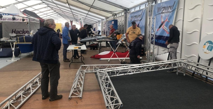 12th Sept: Set-up day of the Jet Power Trade Fair 2024