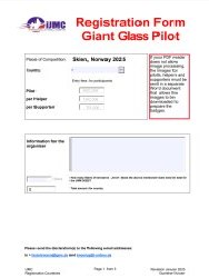 Registration FormGiant Class Pilot