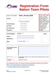 Registration FormNation Team Pilots